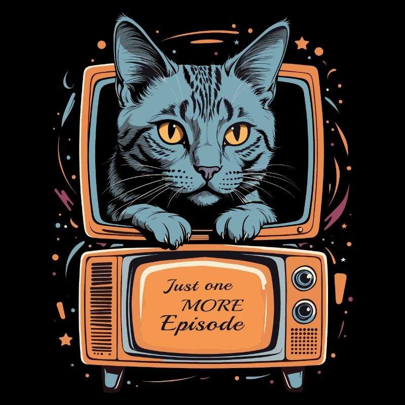 Cat on TV