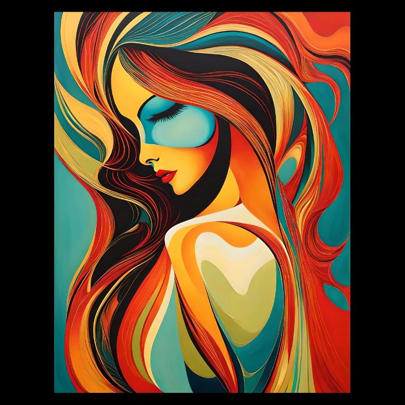 A beautiful abstract portrait