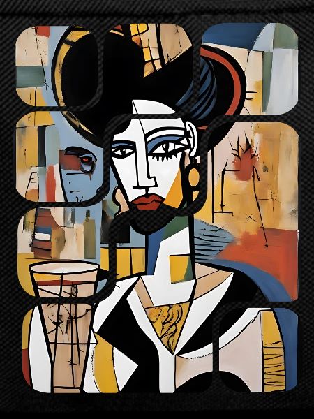Moderne abstrakte Frauenkunst