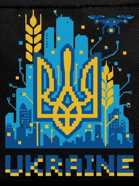 Ukrainian Trident Cityscape