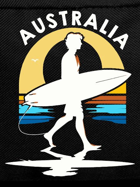 Surfer Australia at sunset