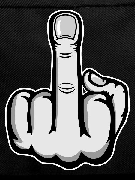 Middle Finger Cartoon Hand