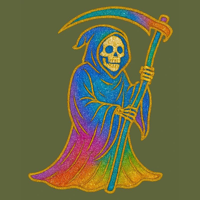 Regenbogen Sensenmann