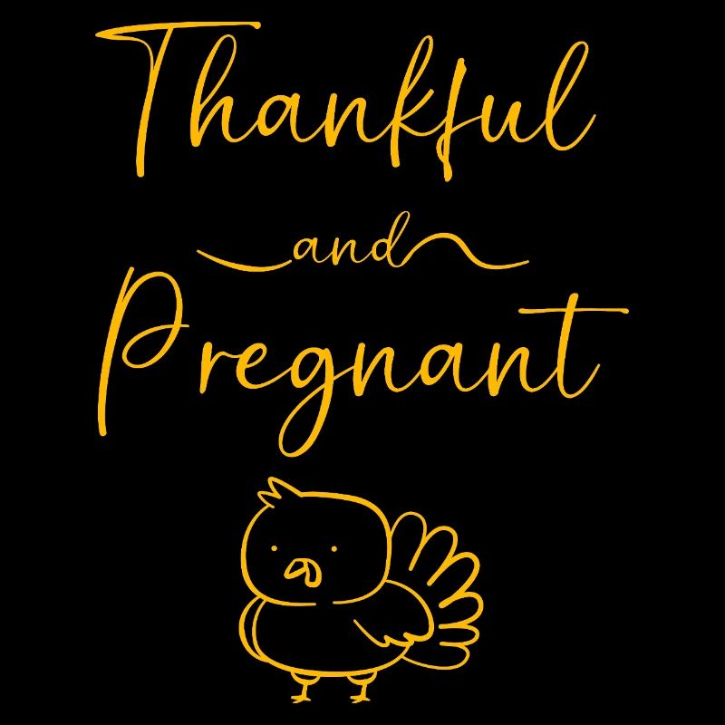 Thanksgiving Gender Reveal Werdende Mutter