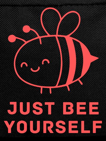 Just Bee Yourself Cute Bee Logo