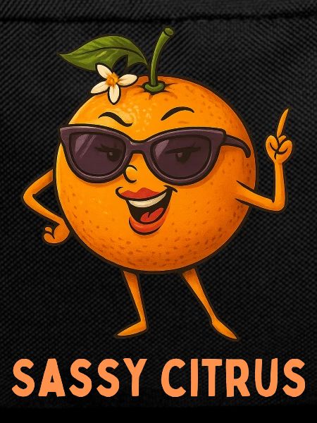 Sassy Citrus with sunglasses