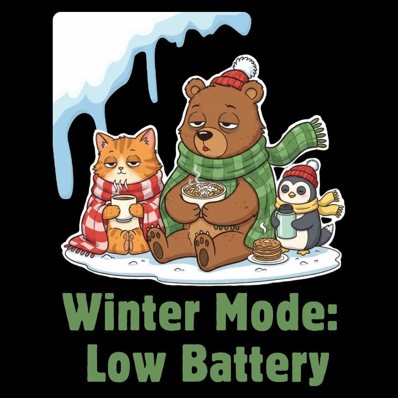 Winter Mode: Tired, Wrapped Up & Hungry