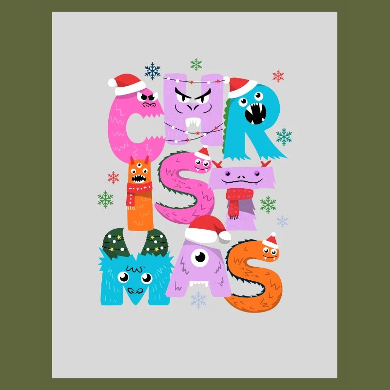 Monstres de Noël Rigolos