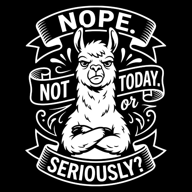 Militant llama saying