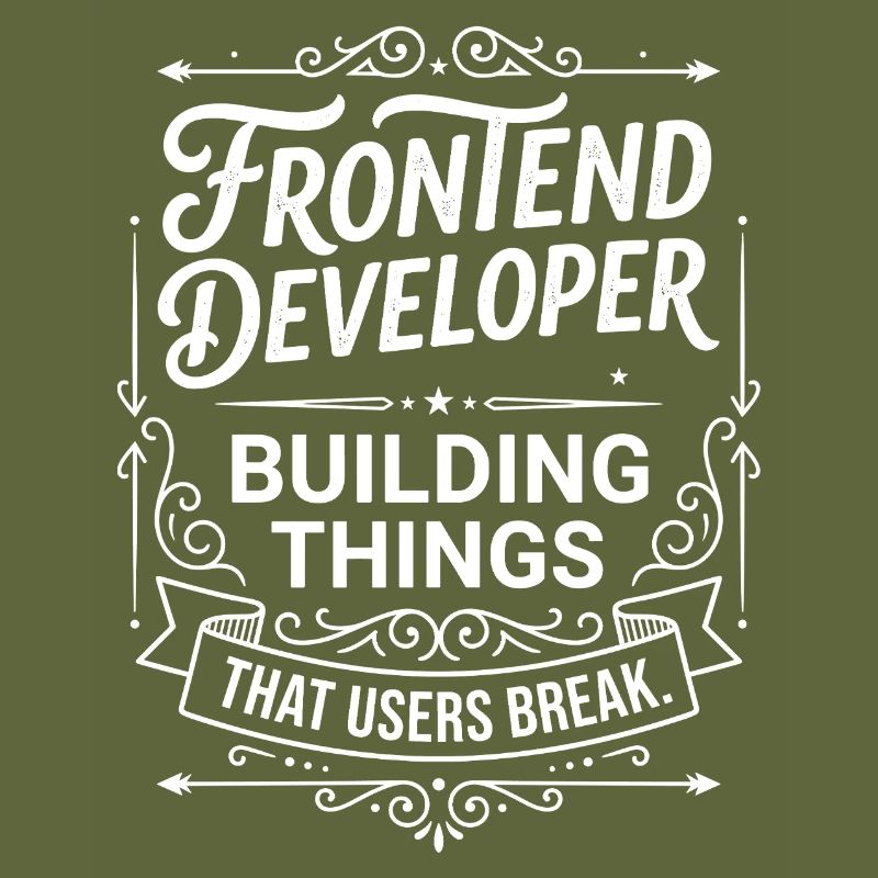 Frontend Entwickler baut Dinge