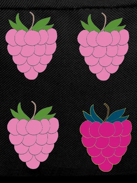 Double Raspberry Pop Art