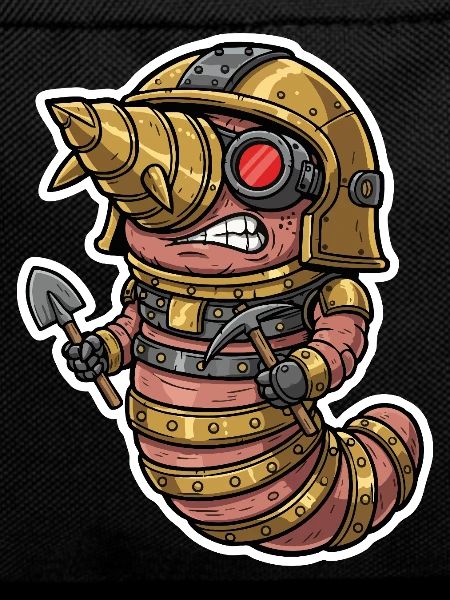 Steampunk Earthworm Drilling and Miner