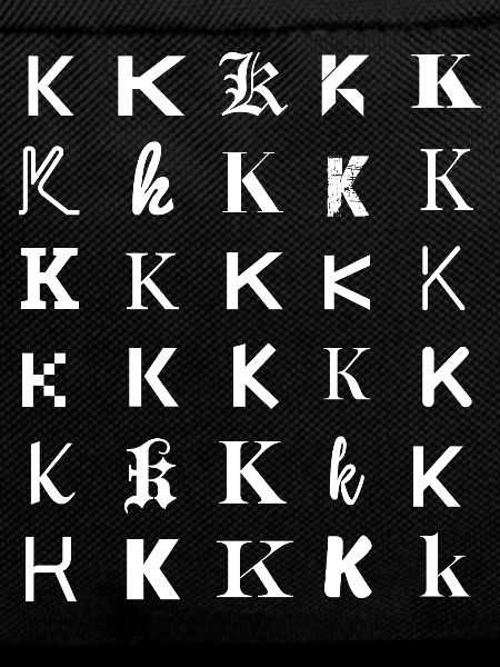 K-Monogramm-Mosaik