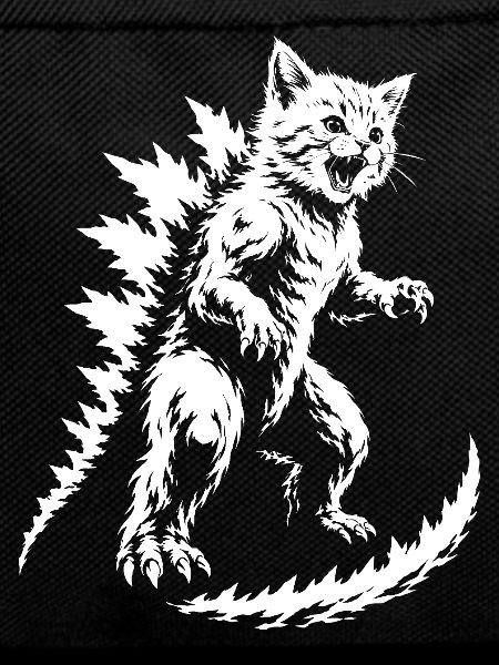 Spiky Fur Monster Silhouette