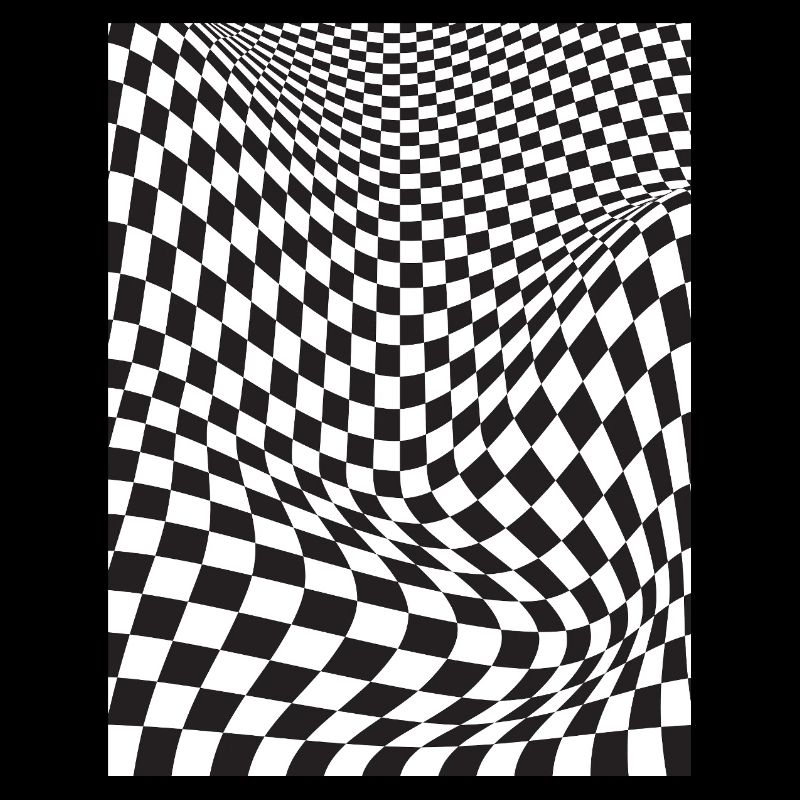 Warped Checkered Illusion