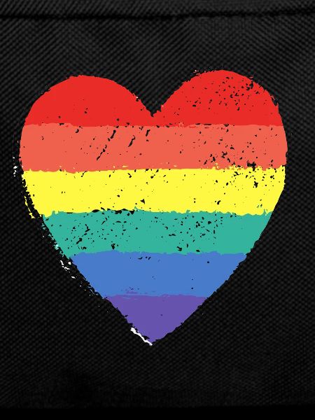 Herz Pride Regenbogen
