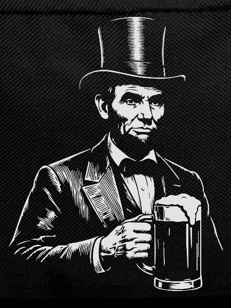 Abraham Lincoln trinkt Bier