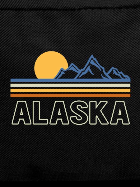 alaska mountains retro gift