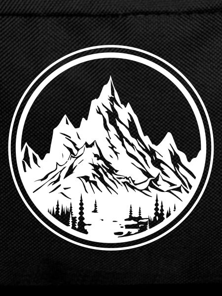 Mountains Nature Silhouette Circle