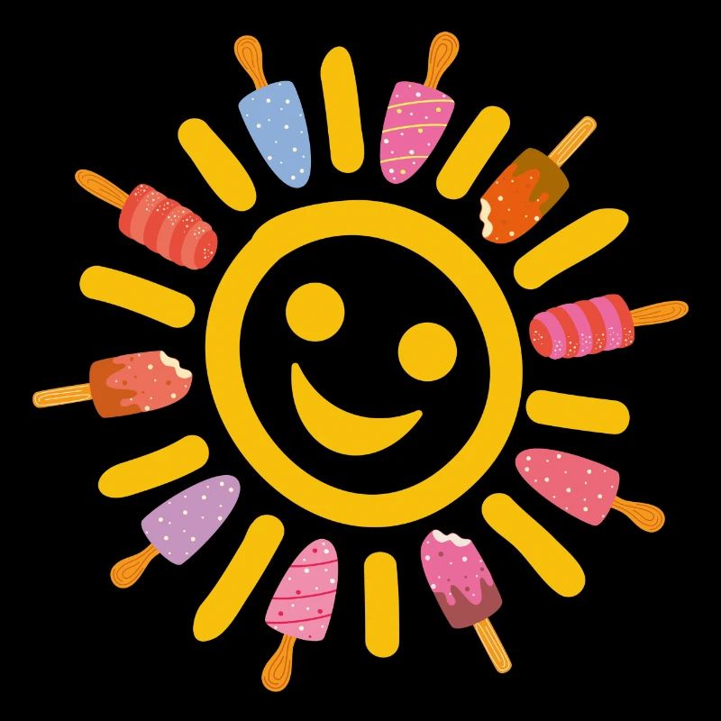 Sun Summer Popsicles