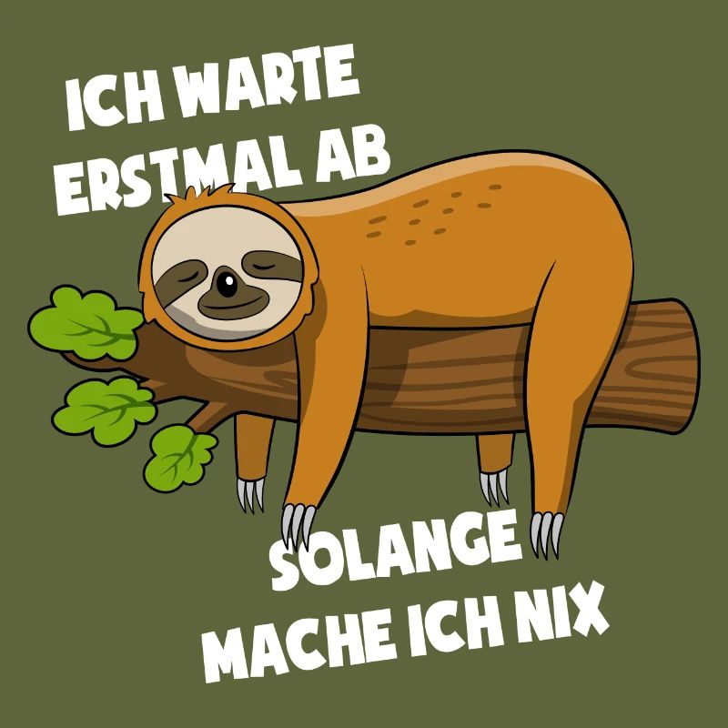 Faultier Ich warte erstmal ab solange mach ich nix