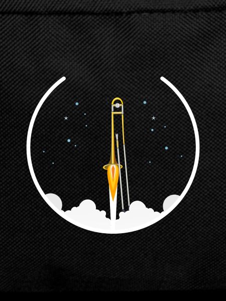 Trombone - Rocket, Funny Trombone Design