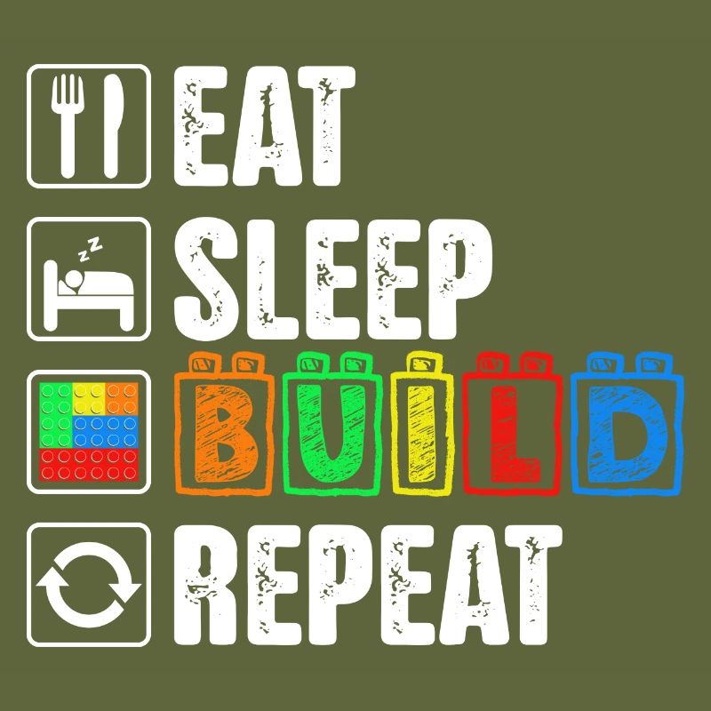Sleep Eat Build Repeat Dad Master Builder Blocs