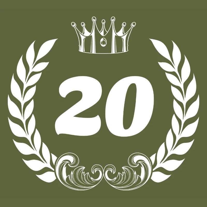 20 Number wreath
