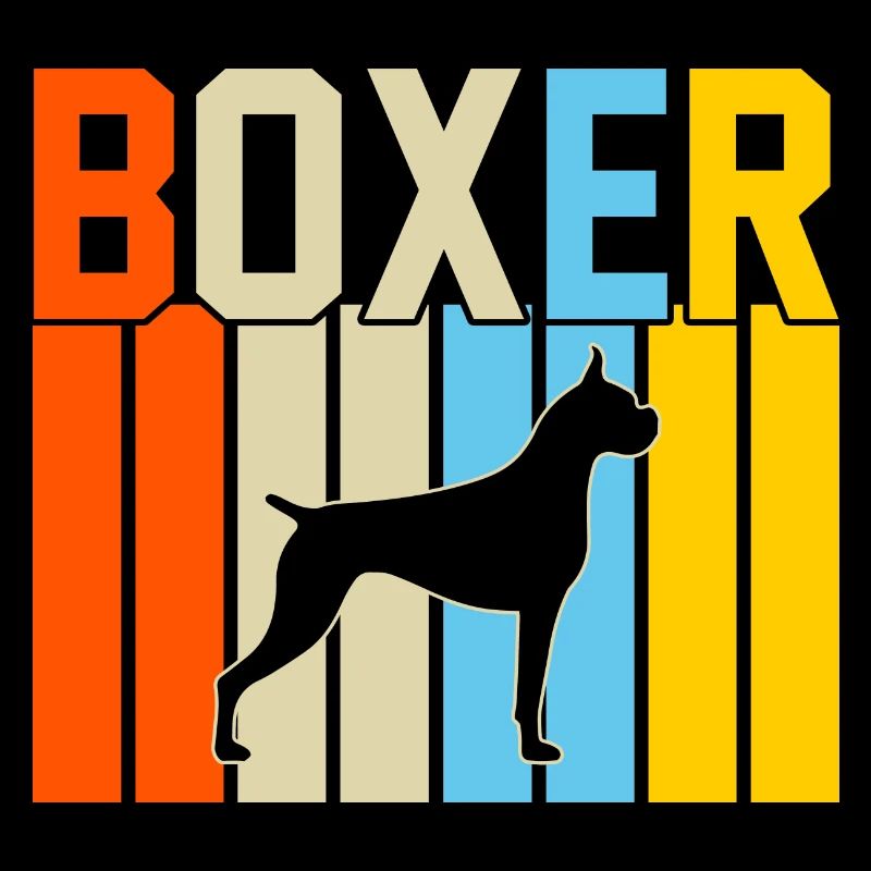 Boxer Retro-Design Boxer Geschenk
