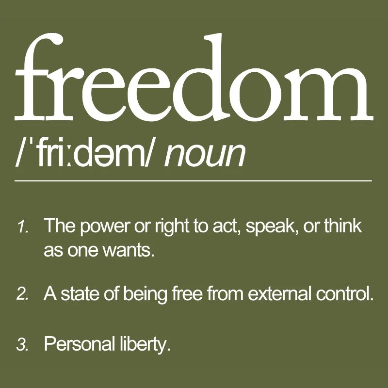Freedom Definitely Speaking Action Thinking