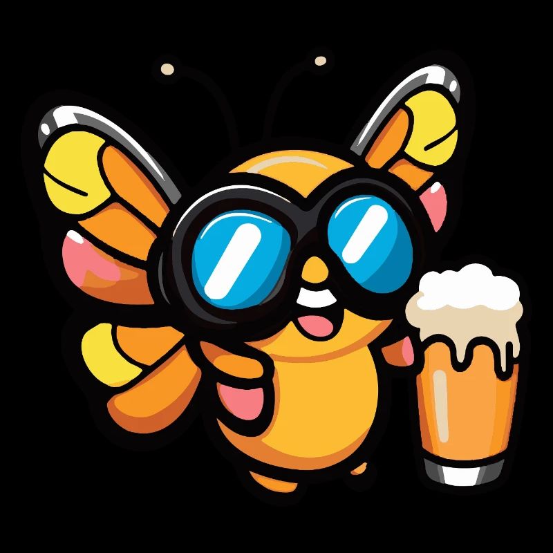 Butterfly Après Ski Beer Comic