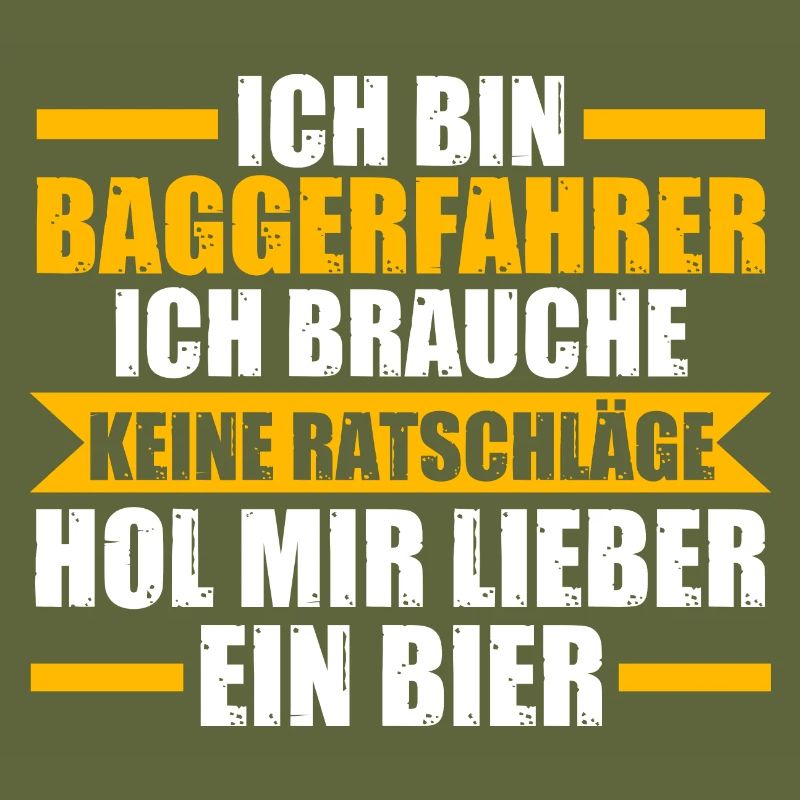 Baggerfahrer Bier Bagger Geschenk