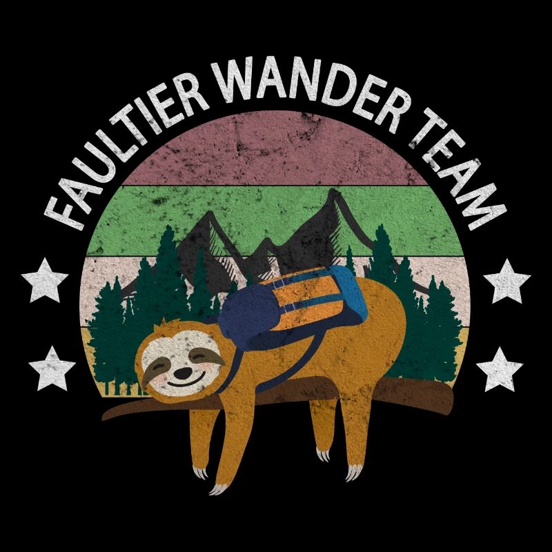 Faultier Wander Team wandern Wanderung