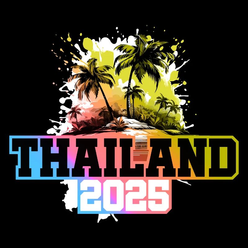 Thailand 2025 Palmen Bunt