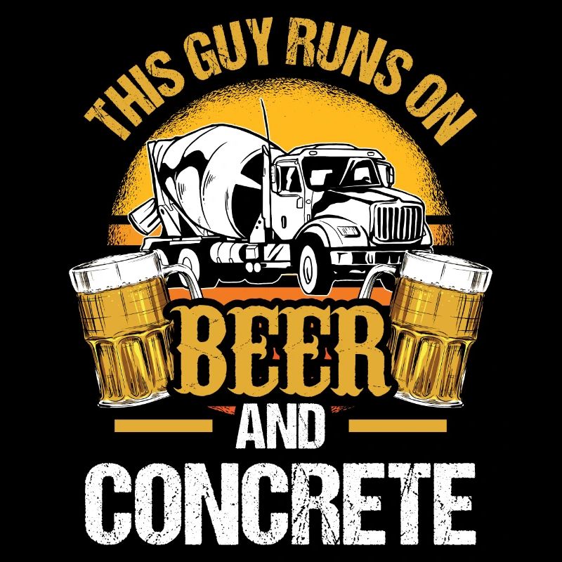 Concrete Finisher Runs On Beer and Concrete
