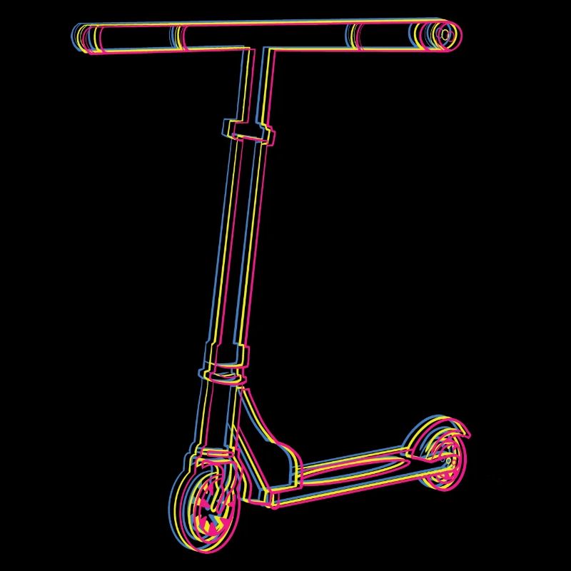 Trottinette acrobatique cool avec effet RVB pour scooters