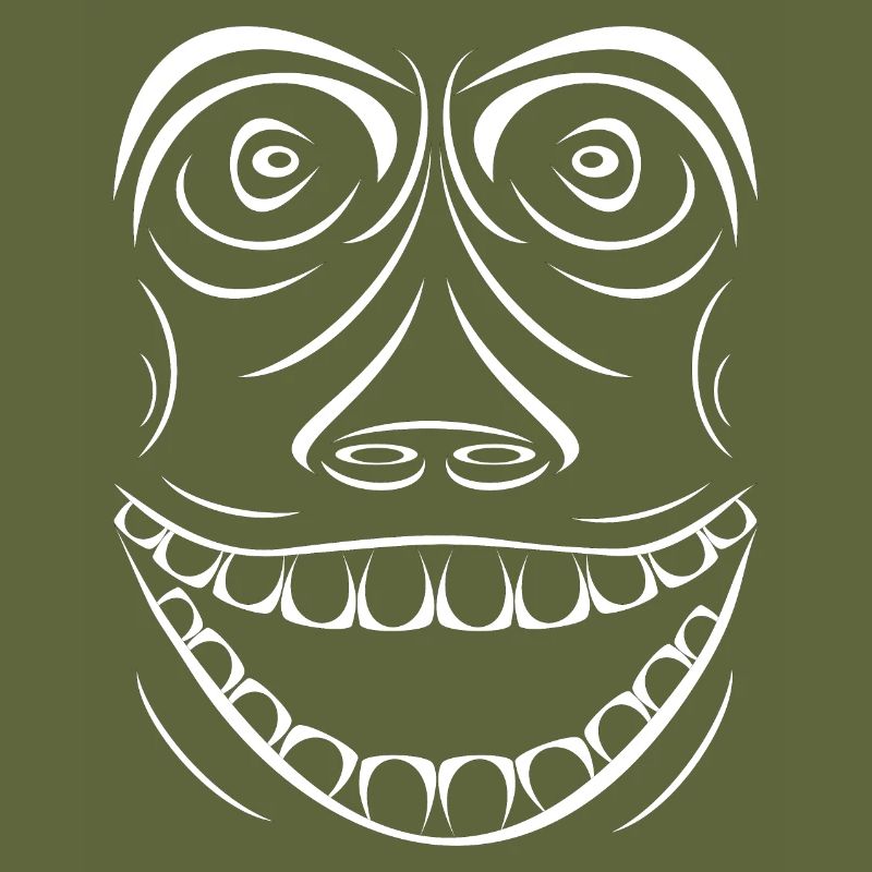 Funny monkey without smallpox