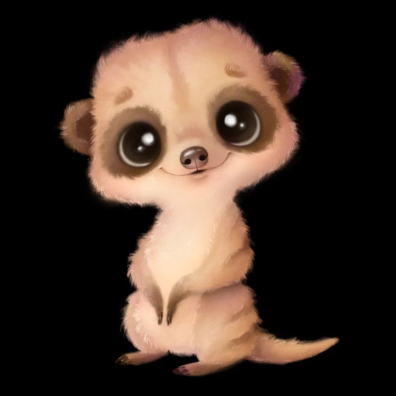 süßes Erdmännchen mit Glubschaugen