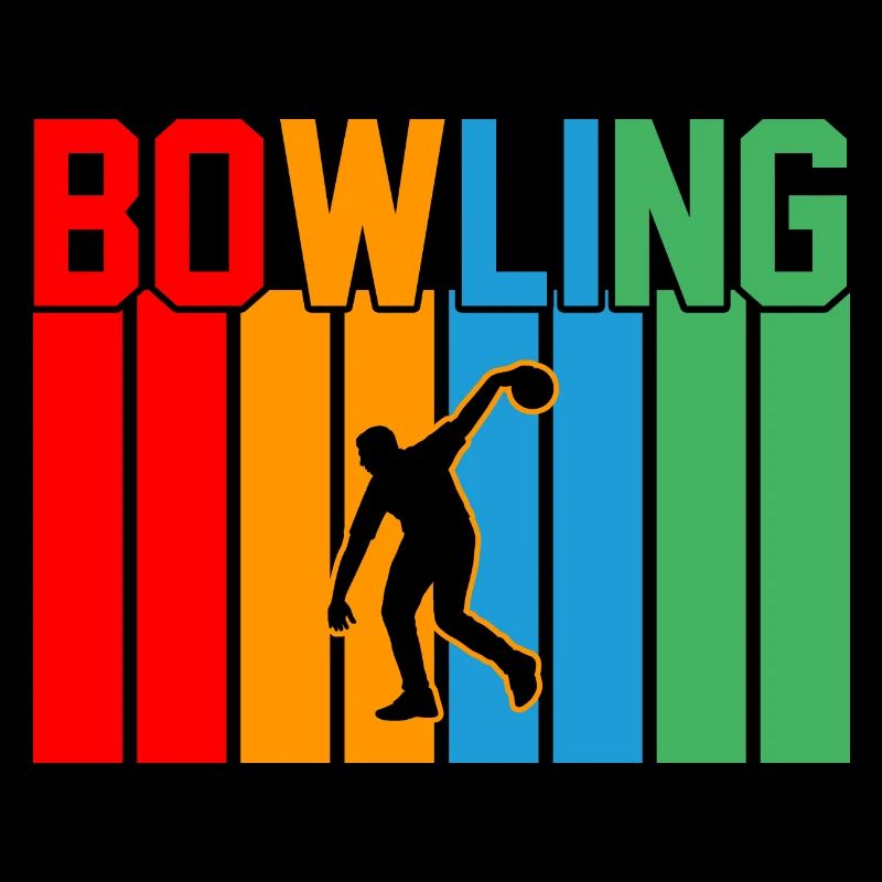 Bowling Retro Design Bowling Geschenk