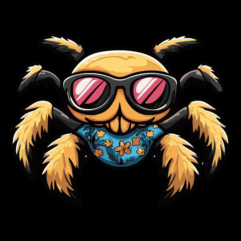 Tarentule Bande Dessinée Cool Été