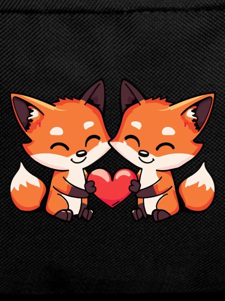 Fox Couple Heart