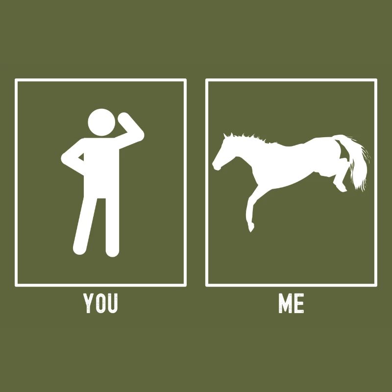 Du - Ich - Pferd fallend