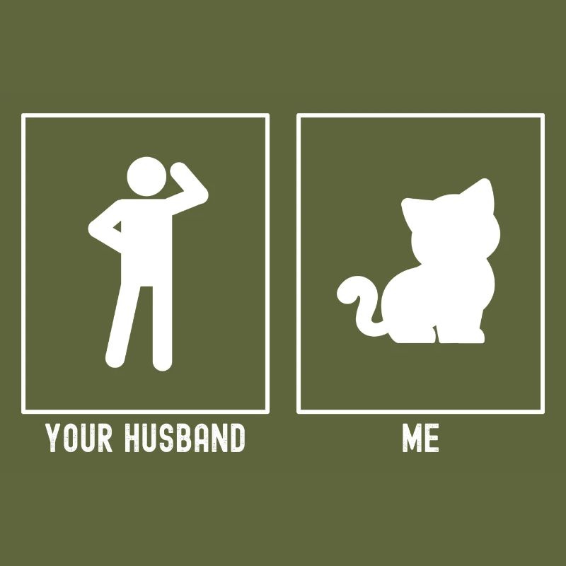 Son mari - moi - chat mignon