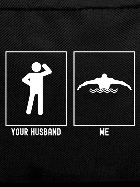 Her husband - me - swimming fun