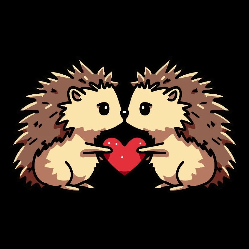 Igel Paar Herz