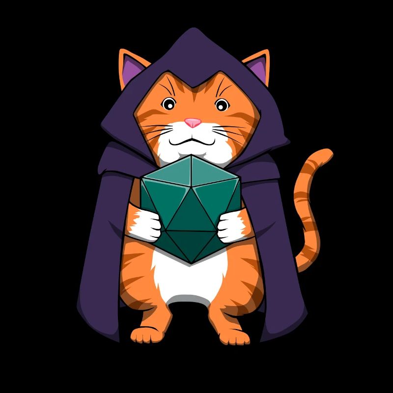 Pen and Paper Cat RPG Tabletop Game Master