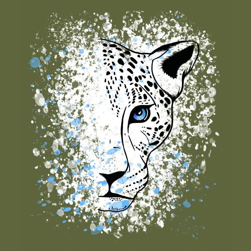 Snow Leopard Blue Eyes Cool