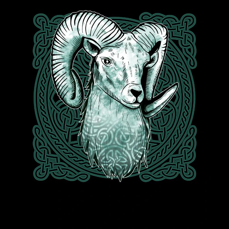 Aries Celtic knot pattern