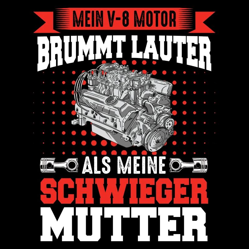 V8 Motor 8 Zylinder Hubraum Auto Tuning Tuner