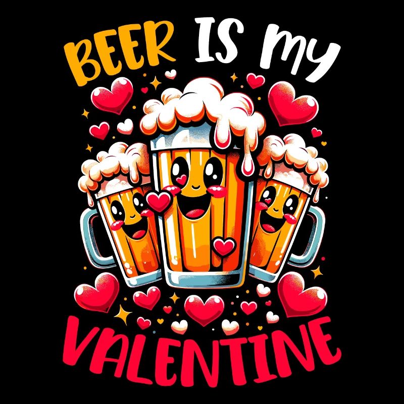14 février Saint-Valentin Buveur de bière Alcool